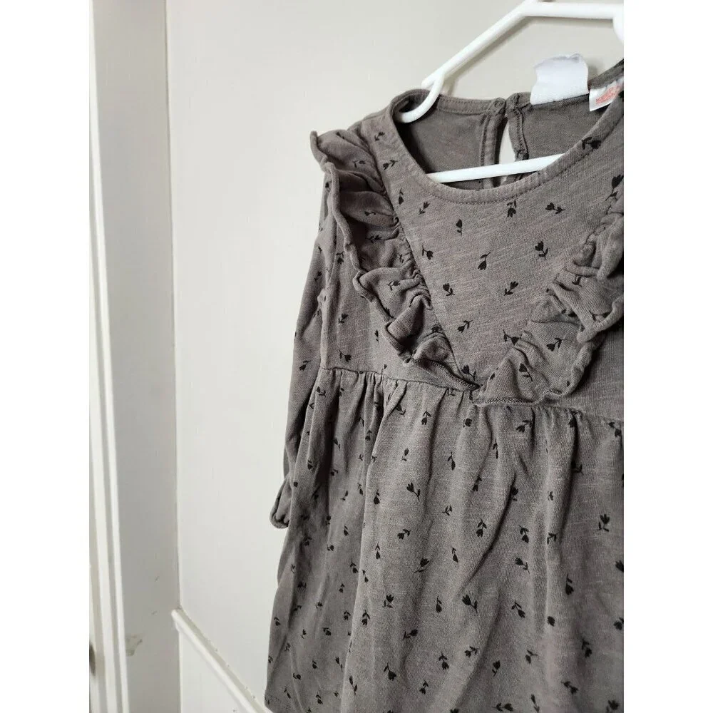 ZARA Brown Floral Dress